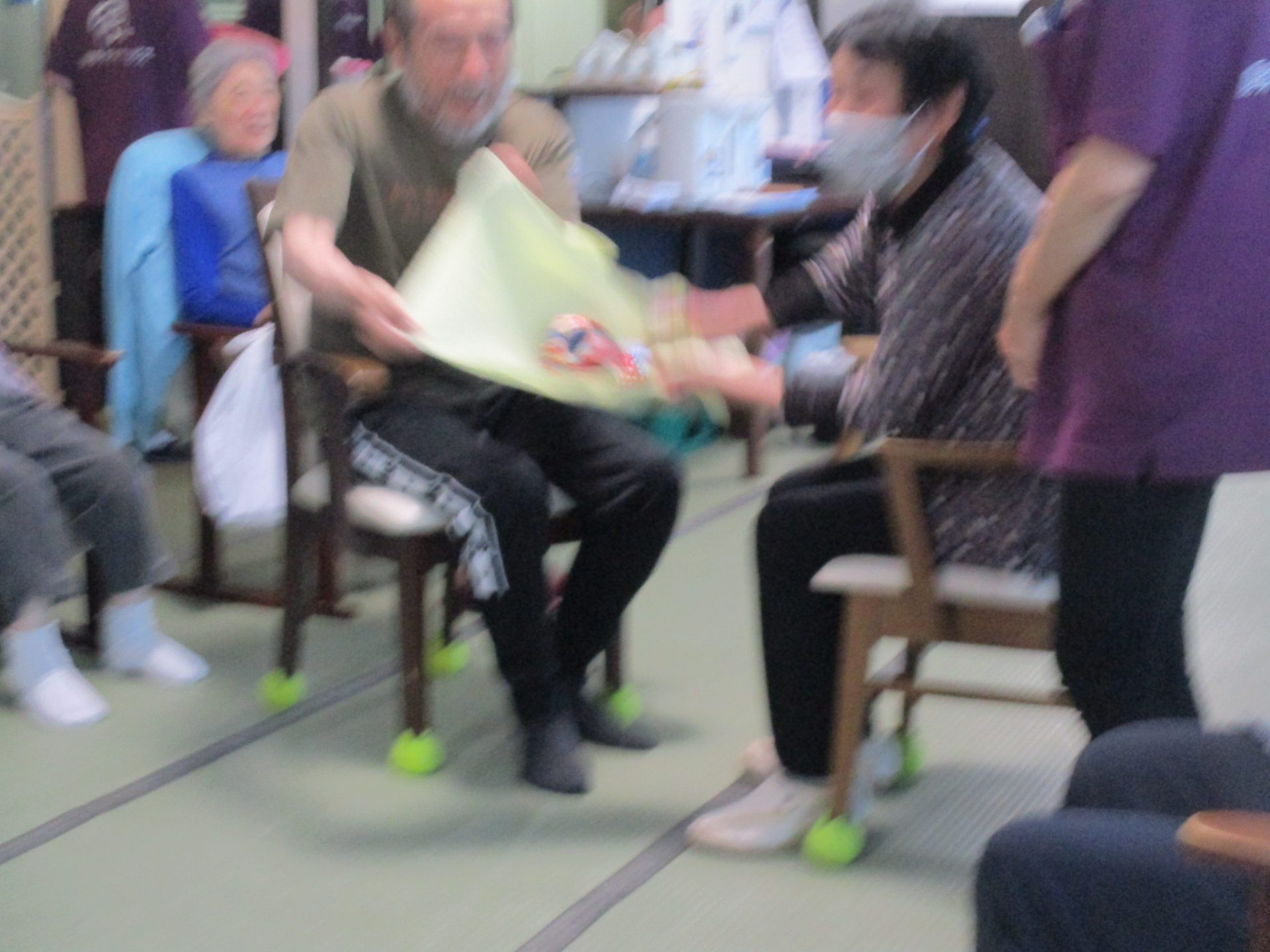洋光台　ペアで協力！お手玉ドン！ｗｗｗ