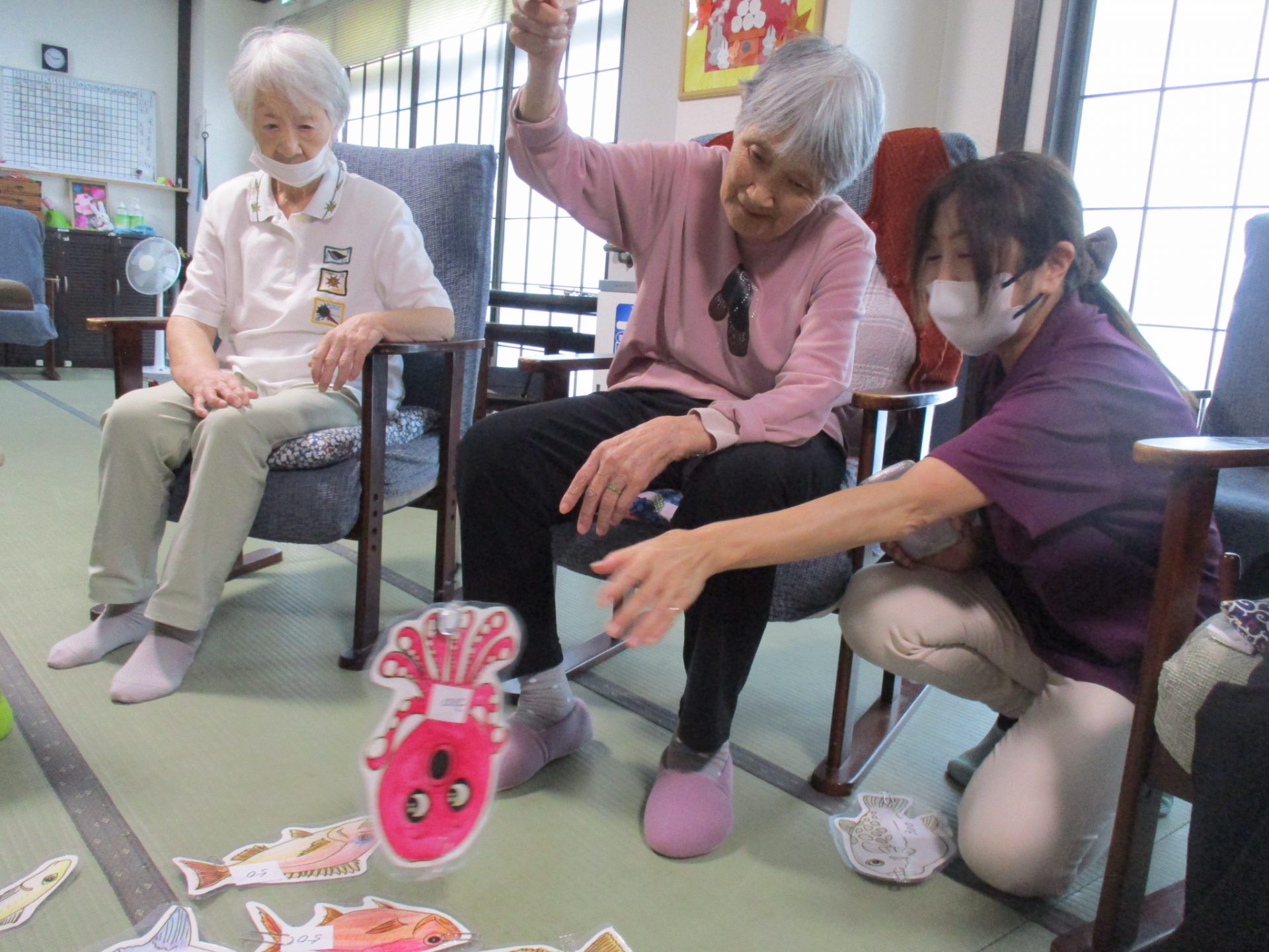 洋光台　秋の釣り大会と洗濯たたみ！